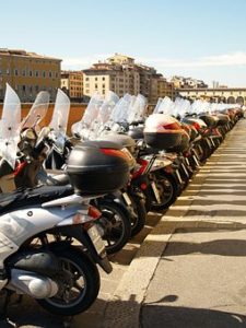 parked Motorbikes